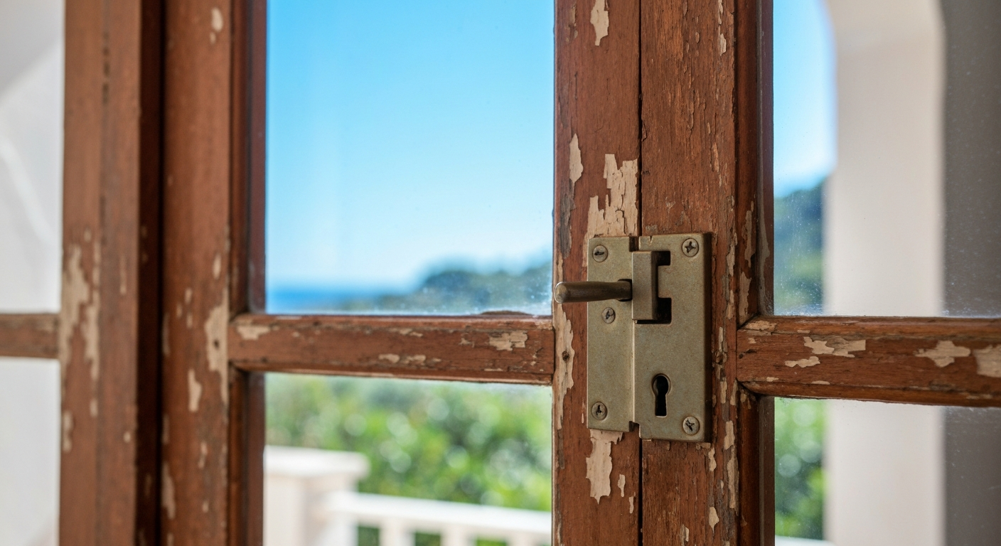 Points faibles d'une porte-fenêtre standard exposée aux tentatives d'effraction dans le Var