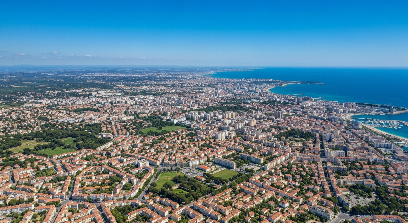 zones-intervention-toulon-garde-ollioules.png Vue aérienne de Toulon et zones d'intervention du serrurier dans le Var